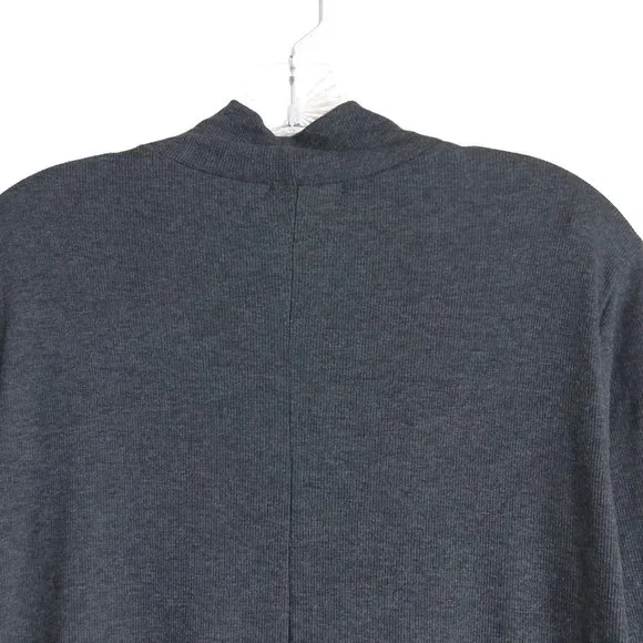 NWT Anthropologie Bordeaux Womens Sweater Dress XL Gray Mock Neck Maxi Stretch - Picture 10 of 10